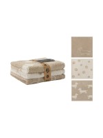 Cawö Seiflappen WE Love Dogs, Mix (3er Pack), 30x30, Beige