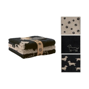 Cawö Seiflappen WE Love Dogs, Mix (3er Pack), 30x30, Schwarz Cawö Seiflappen WE Love Dogs, Mix (3er Pack), 30x30, Schwarz