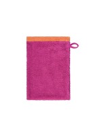 Cawö Waschhandschuh Lifestyle Splash, 16 x 22 cm, Pink/Mandarine