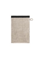 Cawö Waschhandschuh Lifestyle Splash, 16 x 22 cm, Leinen/Basalt