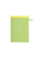 Cawö Waschhandschuh Lifestyle Splash, 16 x 22 cm, Pistazie/Lemon