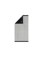 Cawö Serviette de douche Lifestyle Splash 70 x 140 cm, platine/noir