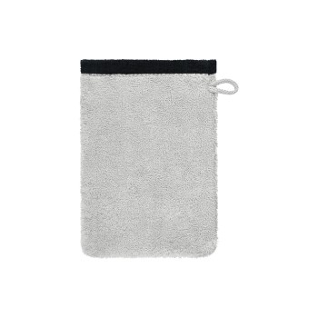 Cawö Waschhandschuh Lifestyle Splash, 16 x 22 cm, Platin/Schwarz Cawö Waschhandschuh Lifestyle Splash, 16 x 22 cm, Platin/Schwarz