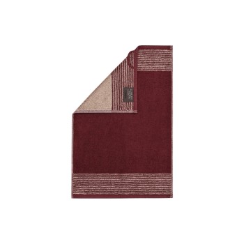 Cawö Serviette de douche Two-Tone 80 x 150 cm, Bordeaux