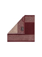 Cawö Seiftuch Two-Tone, bordeaux, 30 x 30
