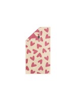 Cawö Serviette de douche Heart Beats 70 x 140 cm, Rose