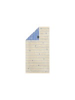 Cawö Serviette de douche Heart Beats 70 x 140 cm, Bleu