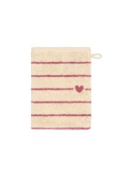 Cawö Gant de toilette Heart Beats 16 x 22 cm, Rose