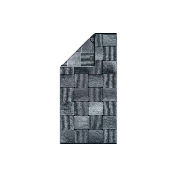 Cawö Serviette de douche Ceinture 80 x 150 cm, Noir/Blanc