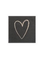 Cawö Lavettes Heart Beats 30 x 30 cm, Beige/Gris