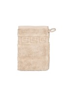 Cawö Waschhandschuh Noblesse, beige 16 x 22