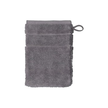 Cawö Gant de toilette Noblesse 16 x 22 cm, Gris foncé