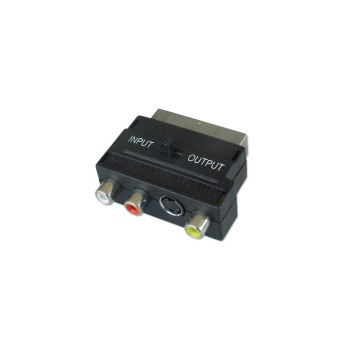 Scart Adapter auf Cinch / S-Video, Umschaltbare Signalrichtung Scart Adapter auf Cinch / S-Video, Umschaltbare Signalrichtung