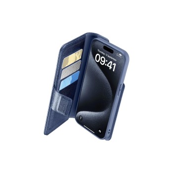 Cellular Book Agenda 2 Case, iPhone 15 Pro Max, Blue Cellular Book Agenda 2 Case, iPhone 15 Pro Max, Blue