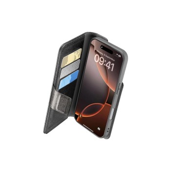Cellular Book Agenda 2 Case, iPhone 16 Pro, Black Cellular Book Agenda 2 Case, iPhone 16 Pro, Black