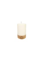 CHALET Chalet Bougie cylindrique blanche, diamètre : 10, hauteur : 15