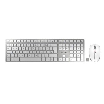 Cherry Desktop DW 9100 Slim weiss-silber, USB, gelasert Cherry Desktop DW 9100 Slim weiss-silber, USB, gelasert