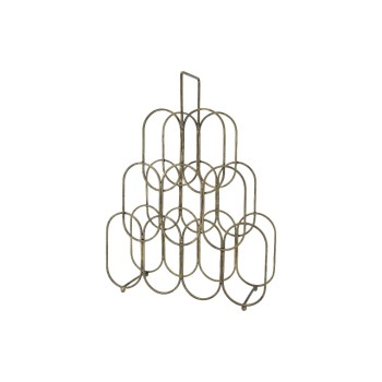 Chic Antique Weinständer for 9 Flaschen, 56 x 41.5 x 15 cm, Eisen