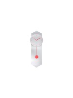 Chic Mic Horloge murale Pendelum Clock 24 x 70 cm, blanc