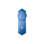 ChicMic Pendelum Clock - Time flies, 24x70cm, Holz, blau, Batterie exkl.