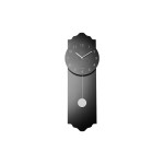 Chic Mic Horloge murale Pendelum Clock 24 x 70 cm, noir