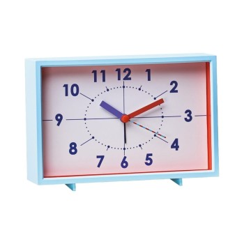 Chic Mic Horloge de bureau Horloge vintage – Early morning Bleu clair