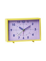 Chic Mic Horloge de bureau Horloge vintage – Sunny day Jaune/Viollet