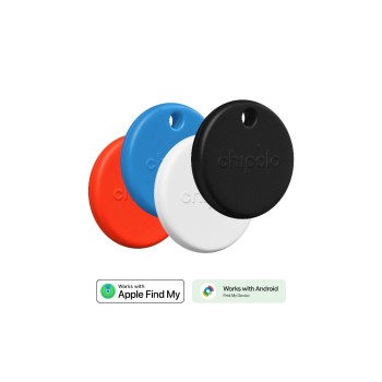 Chipolo POP Lot de 4 Bleu/Rouge/Noir/Blanc Chipolo POP Lot de 4 Bleu/Rouge/Noir/Blanc