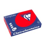 Clairefontaine Papier pour photocopie Trophée A4, 80 g/m², rouge corail, 500 feuilles