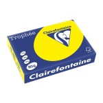 Fischer Papier Kopierpapier Trophée, rapsgelb, 500 Blatt, 80gm2
