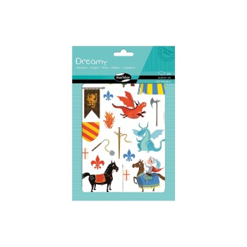 Clairefontaine Sticker Sweety Ritter, 6 Stickerbögen Clairefontaine Sticker Sweety Ritter, 6 Stickerbögen