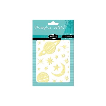 Clairefontaine Sticker Phospho Planeten, 2 Stickerbögen Clairefontaine Sticker Phospho Planeten, 2 Stickerbögen