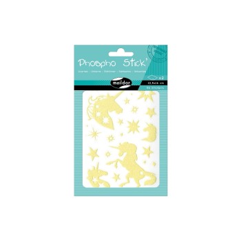 Clairefontaine Sticker Phospho Einhorn, 2 Stickerbögen Clairefontaine Sticker Phospho Einhorn, 2 Stickerbögen