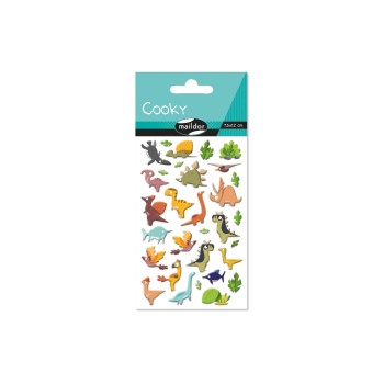 Clairefontaine Sticker Cooky Dinosaurier, 1 Stickerbogen Clairefontaine Sticker Cooky Dinosaurier, 1 Stickerbogen
