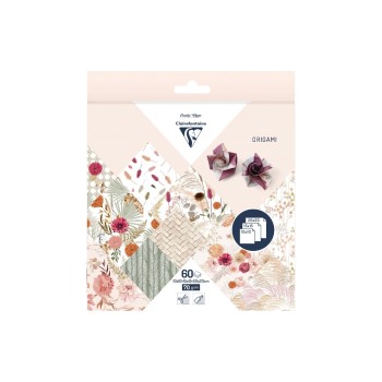 Clairefontaine Papier Origami Trockenblumen, 70g/m2, 60 Blatt, assortiert Clairefontaine Papier Origami Trockenblumen, 70g/m2, 60 Blatt, assortiert