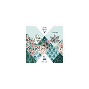 Clairefontaine Papier Origami Herbarium, 70g/m2, 60 Blatt, 15 x 15 cm, assortiert Clairefontaine Papier Origami Herbarium, 70g/m2, 60 Blatt, 15 x 15 cm, assortiert