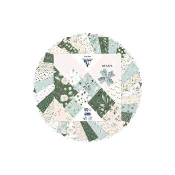 Clairefontaine Papier Origami Romantik, 70g/m2, 60 Blatt, 15 x 15 cm, assortiert Clairefontaine Papier Origami Romantik, 70g/m2, 60 Blatt, 15 x 15 cm, assortiert