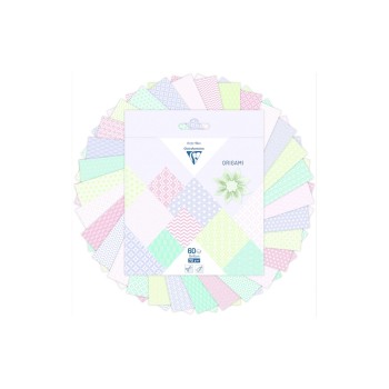 Clairefontaine Papier Origami Frühling, 70g/m2, 60 Blatt, 15 x 15 cm, assortiert Clairefontaine Papier Origami Frühling, 70g/m2, 60 Blatt, 15 x 15 cm, assortiert