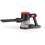 CLEANmaxx Aspirateur à main/manche sans fil avec filtre 2x , rouge