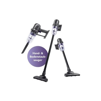 CLEANmaxx accu-Hand- & Bodenstaubsauger, 22V, 45 Min, Bodendüse
