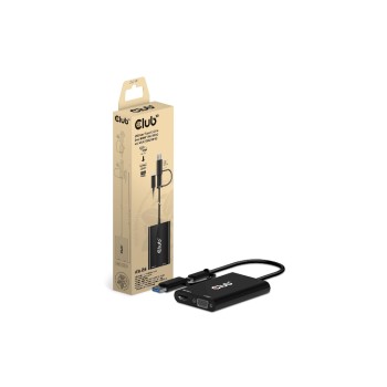 Club 3D Câble adaptateur CSV-1611 USB 3.0/USB type C - HDMI/VGA