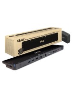 Club 3D, Dockingstation Typ-C Dreifach disp, Ausgang:HDMI, DP, USB, RJ45, Audio, VGA