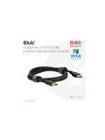 Club 3D, DisplayPort 2.1 DP80 VESA Kabel, zertifiziertes Kabel 8K2400Hz 2m