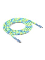 Club 3D, USB Lifestyle USB-C Perlen cable, PD 60W 480 Mbps 2m M/M blue
