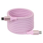 Club 3D, USB C magnetisches cable 240W PD3, rosa, 2m