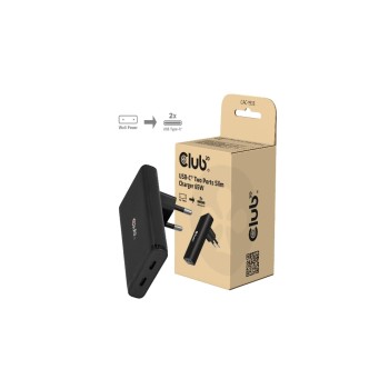 Club 3D CAC-1935 USB-C Ladegerät slim, 2-Poer 65W
