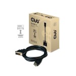 Club 3D Câble DVI-D – HDMI 1.4, 2 m, bidirectionnel
