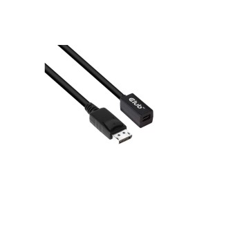 Club 3D, mDP auf DP 1.4 HBR3 8K60Hz, Verlängerungscable, 1.0 Meter bidir., m/f Club 3D, mDP auf DP 1.4 HBR3 8K60Hz, Verlängerungscable, 1.0 Meter bidir., m/f