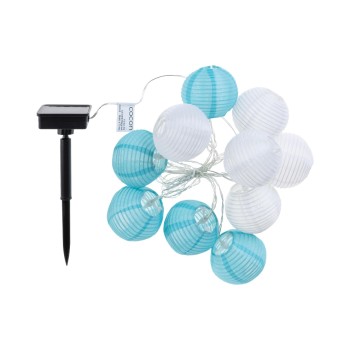 COCON Lichterkette Solar blau/weiss, 10 Stk, warm weiss COCON Lichterkette Solar blau/weiss, 10 Stk, warm weiss