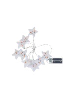 COCON Guirlande lumineuse Étoiles en tissu, 165 cm